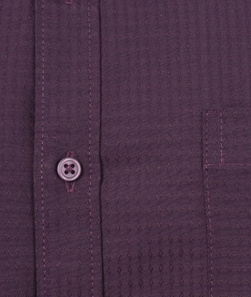 Camisa Solo Fondo Morada Rombos Espaciados