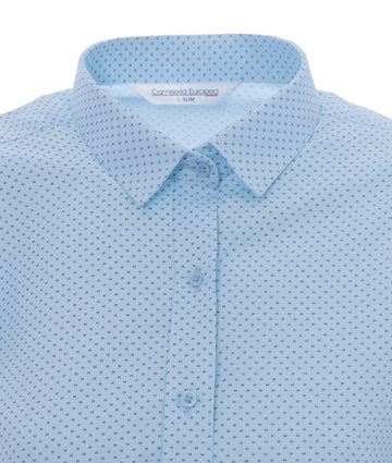 Camisa Azul Cielo Print