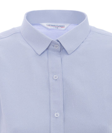 Camisa Mujer Lila Claro Dobby