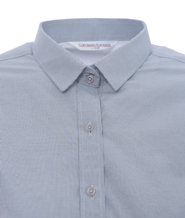 Camisa Mujer Raya Gris