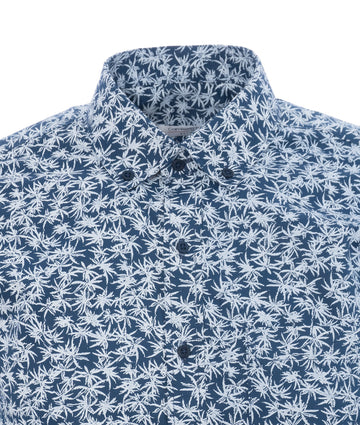 Camisa Print Azul Oscura