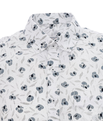 Camisa Gris Flores