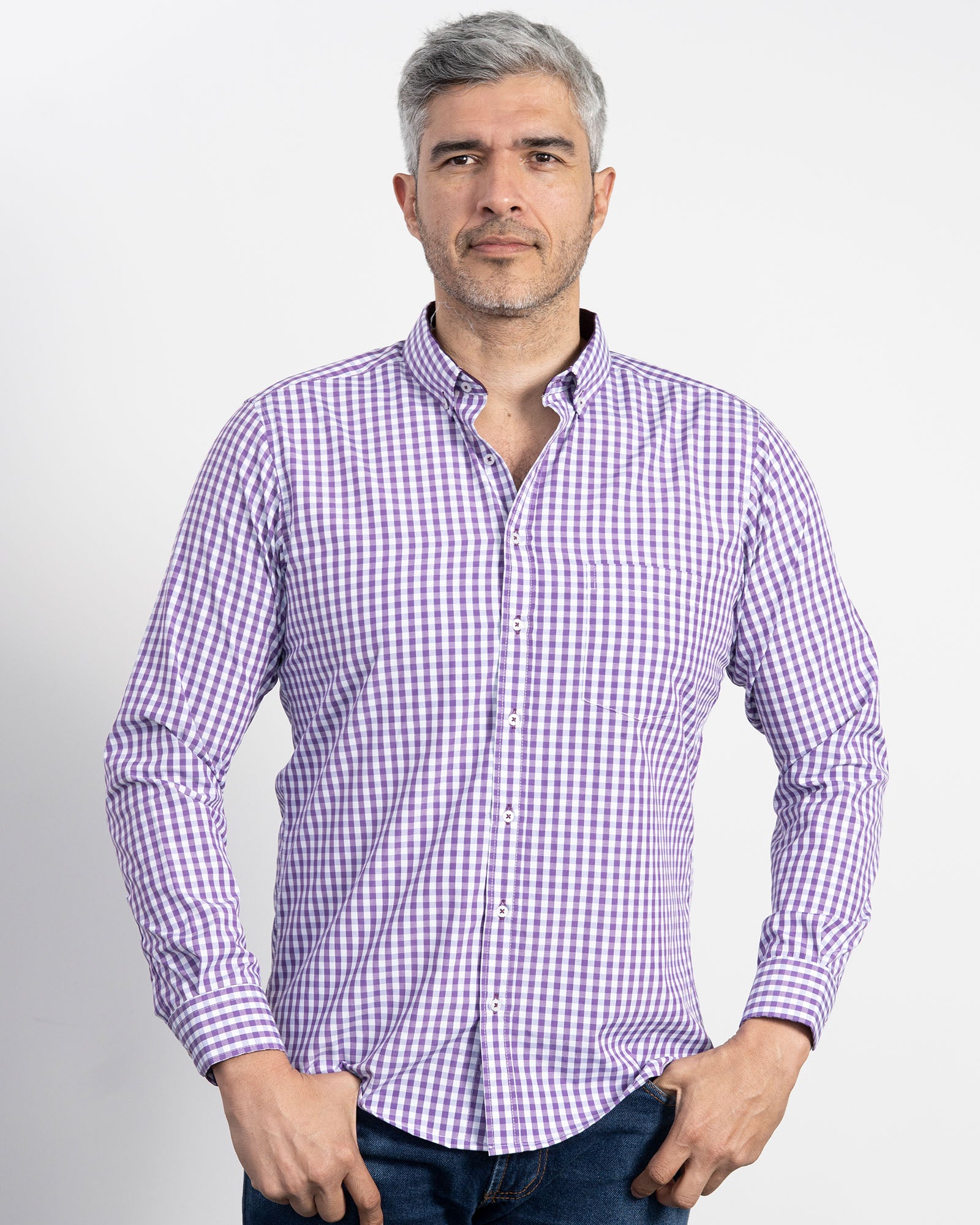 Camisa de Cuadros para hombre Camisería Europea