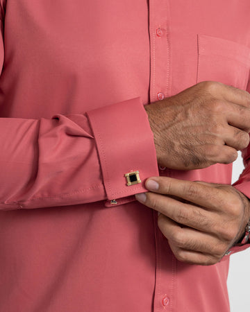 Camisa Mancorna Salmón