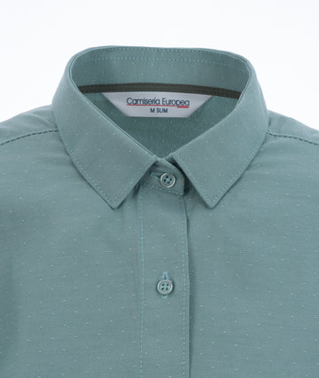 Camisa Verde Zig Zag Mujer