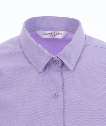 Camisa Lila Triangulos Mujer