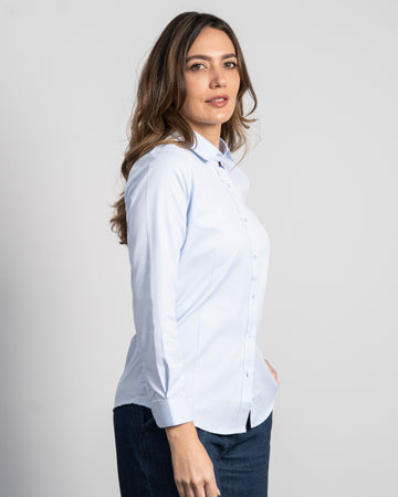 Camisa Mujer Azul Claro 2