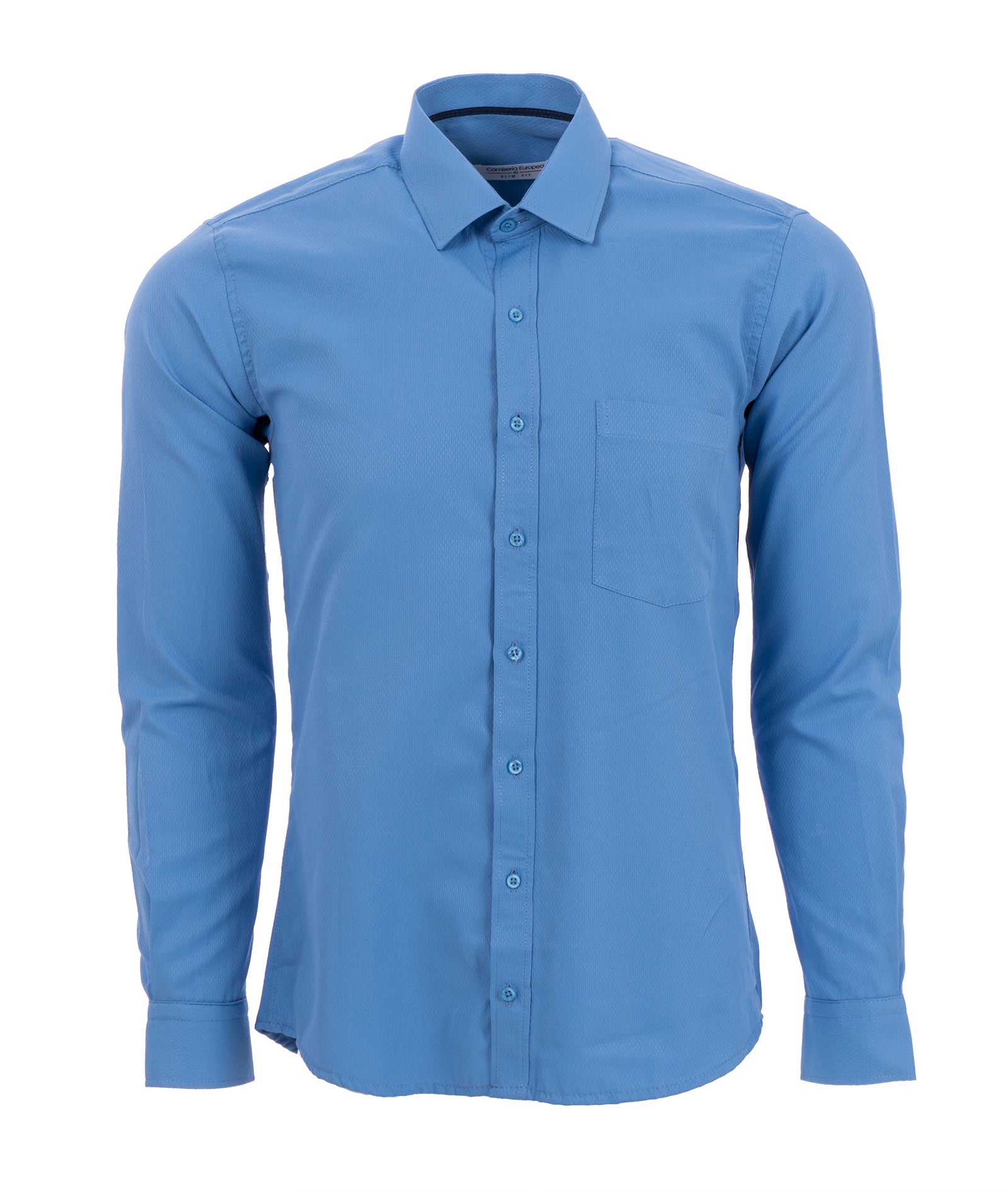 Camisa azul on sale para hombre