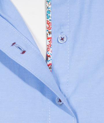 Camisa Solo Fondo Azul Rayas 1 Mujer