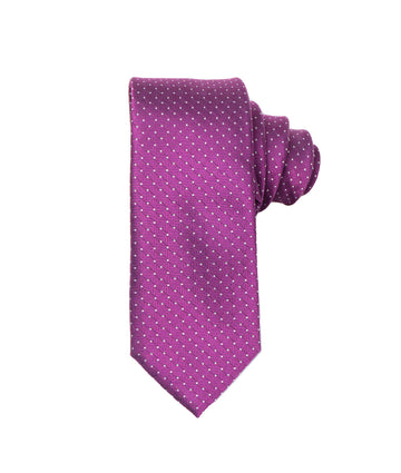 Corbata Morada Puntos Blancos