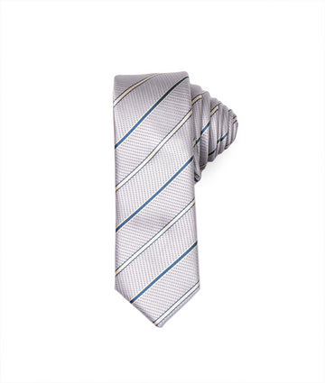 Corbata Gris Rayas Diagonales 3