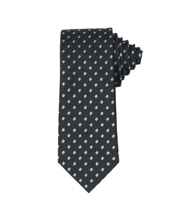 Corbata Negra Triangulos Blancos