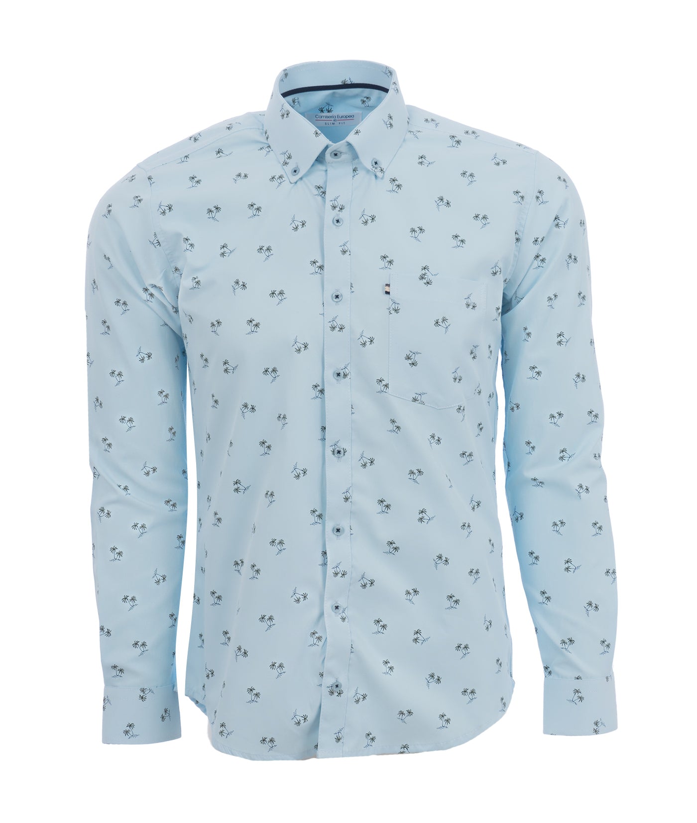 Camisa Print Palmas Verdes