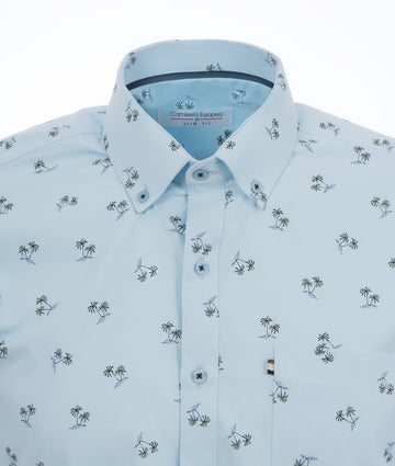 Camisa Print Palmas Verdes