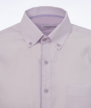 Camisa Oxford Lila Línea Oscura