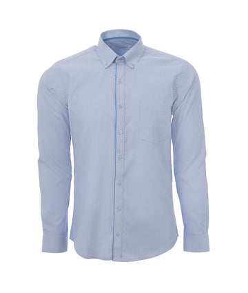 Camisa Oxford Azul Claro Línea Clara