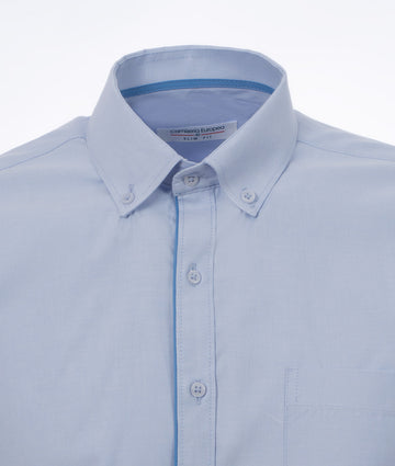 Camisa Oxford Azul Claro Línea Clara