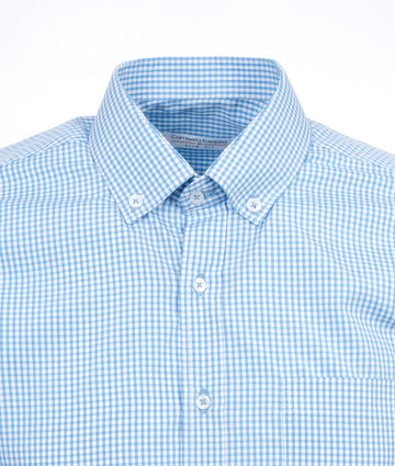 Camisa Cuadros Unicolor Azul Clara