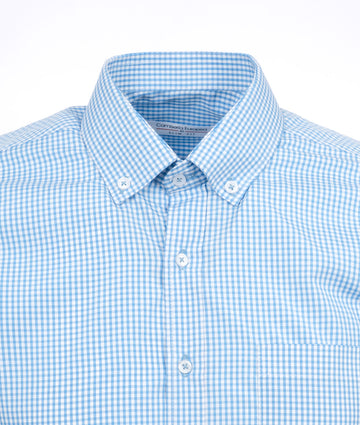 Camisa Cuadros Azul y Blancos