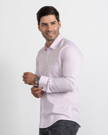 Camisa Mancorna Lila