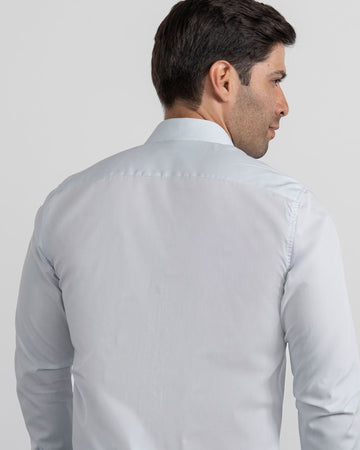 Camisa Mancorna Azul Claro