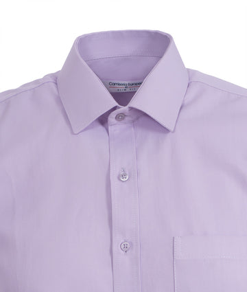 Camisa Formal Satín Lila claro