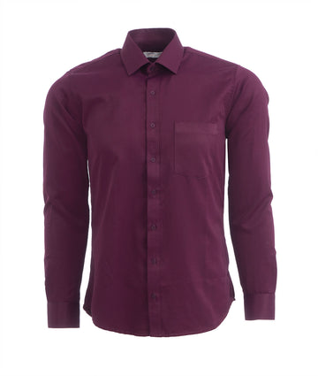Camisa Formal Satín Uva