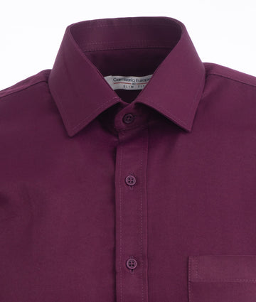 Camisa Formal Satín Uva
