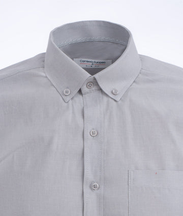 Camisa Oxford Gris