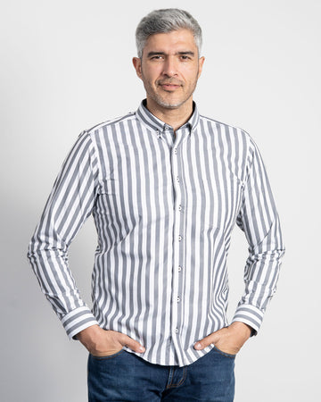 Camisa Rayas Negra