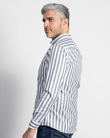 Camisa Rayas Negra