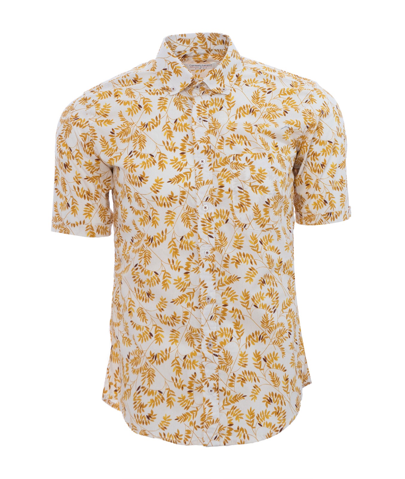 Camisa Hojas Amarilla