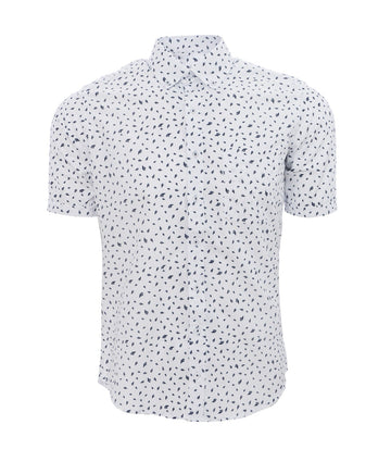 Camisa Print Hojas Negras