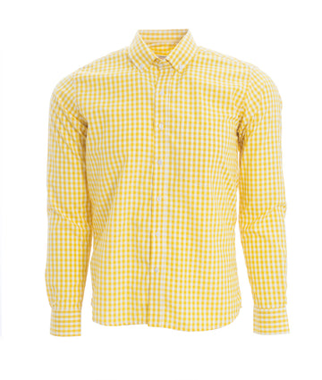 Camisa Cuadros Unicolor Amarilla