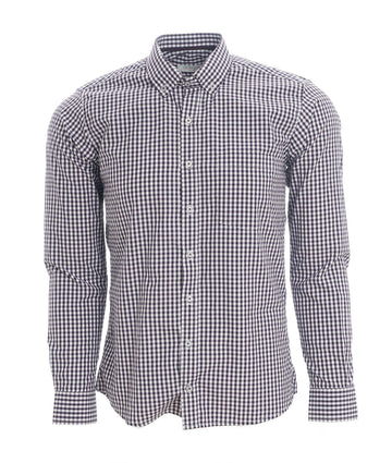 Camisa Cuadros Unicolor Morada Oscura