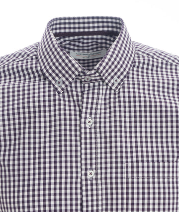 Camisa Cuadros Unicolor Morada Oscura