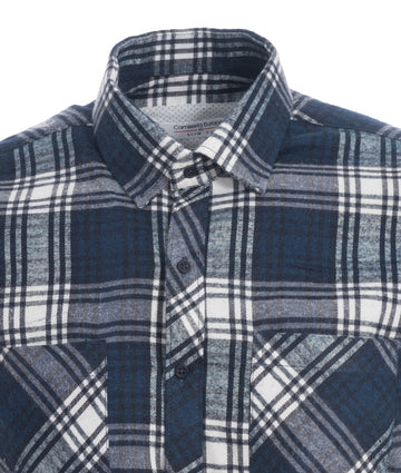 Camisa Leñadora Azul Oscura