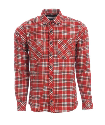 Camisa Leñadora Roja Lineas Negras