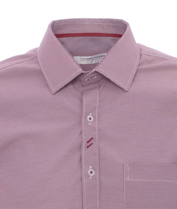 Camisa Textura Roja Oscura