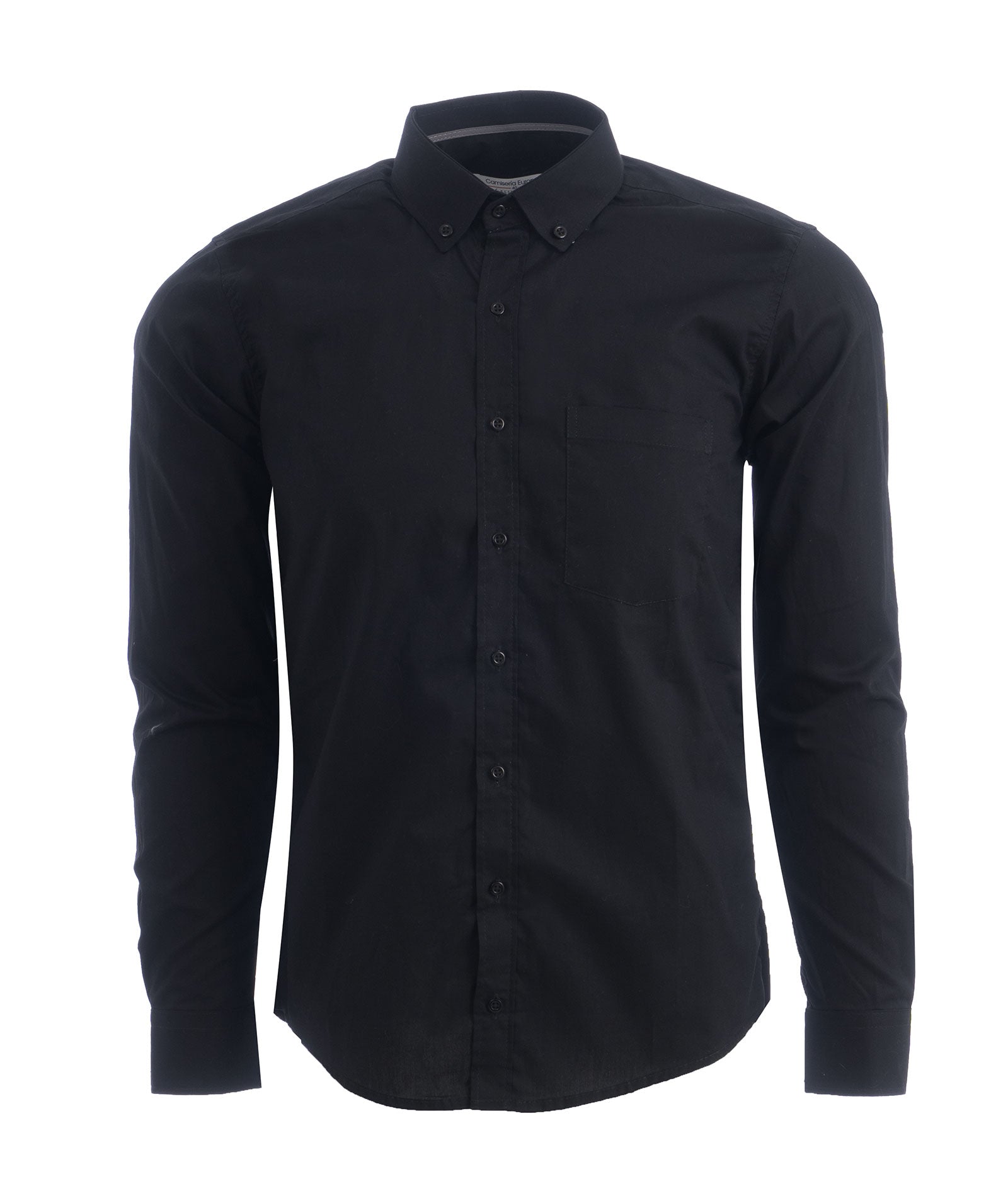 Camisa Algodón Solo Fondo Negra