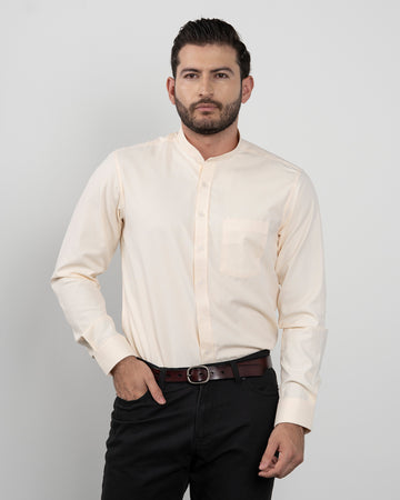 Camisa Amarilla Cuello Mao