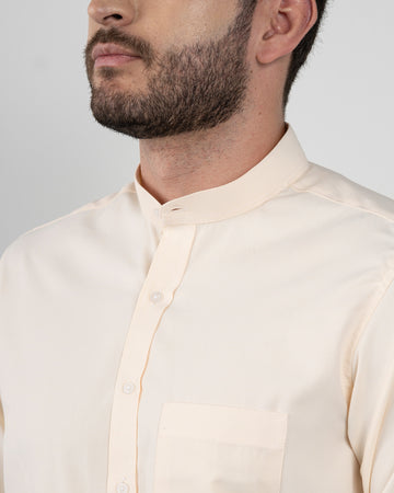 Camisa Amarilla Cuello Mao
