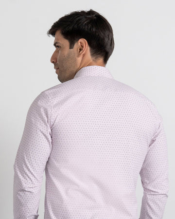 Camisa Print Puntos Rosada