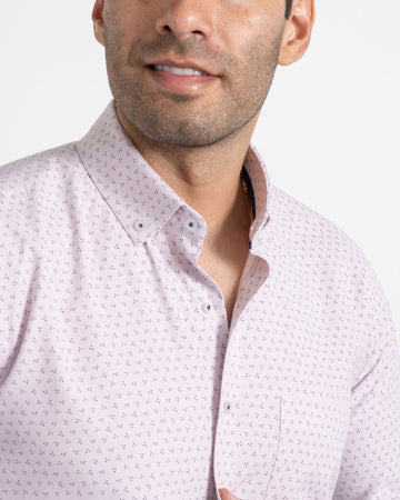 Camisa Print Puntos Rosada