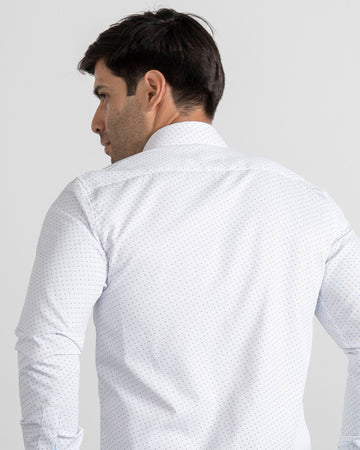 Camisa Print Puntos Azules