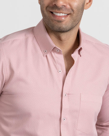 Camisa Print Puntos Salmón