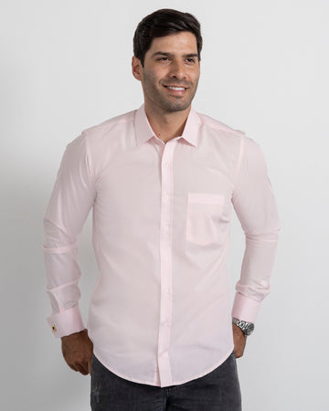 Camisa Mancorna Rosada