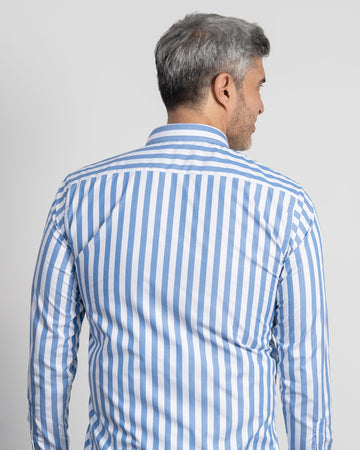 Camisa Rayas Azul