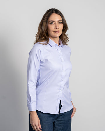Camisa Dobby Lila 1 Mujer