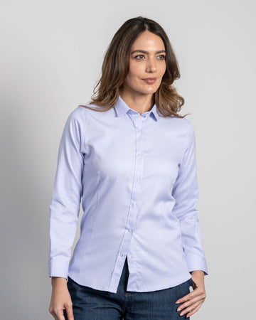 Camisa Dobby Lila 1 Mujer